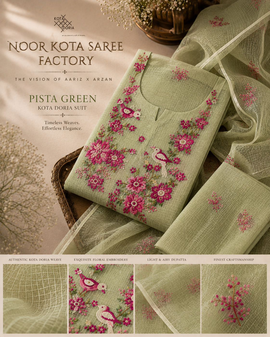Authentic Kota Doria – Woven with Heritage, Designed for Elegance