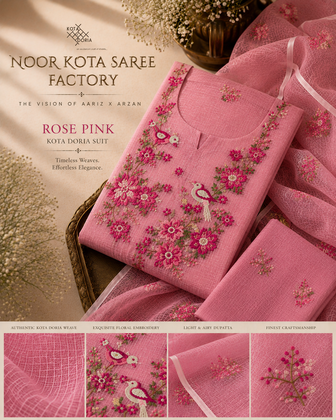 Authentic Kota Doria – Woven with Heritage, Designed for Elegance
